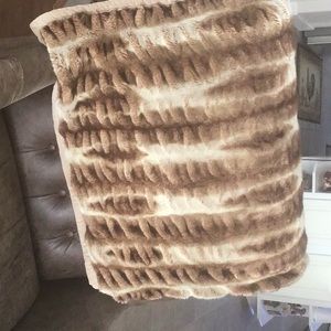 Pottery Barn faux fur throw